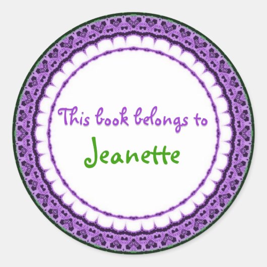 CE LIVRE APPARTIENT À... des autocollants (Devant)