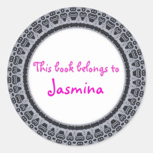 CE LIVRE APPARTIENT À... des autocollants (Devant)