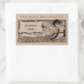 Ce Livre Appartient À | Étiquette de livre Vintage (Sac)