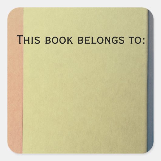 Ce livre appartient à : étiquettes de livres (Devant)