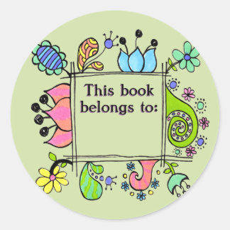 Ce Livre Appartient À Nom Plate Sticker Étiquette