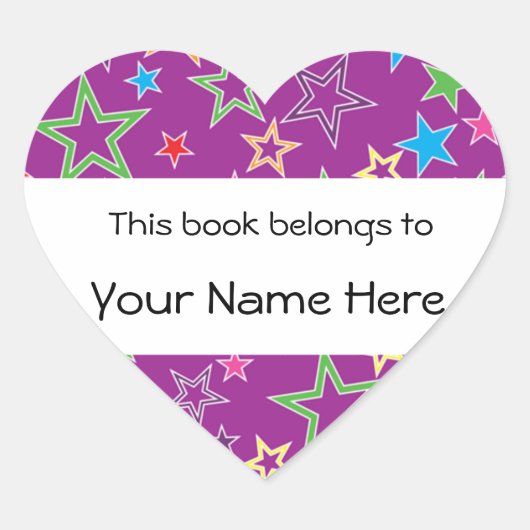 Ce Livre Appartient À Sticker Personnalisé (Devant)