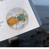 "Ce livre appartient à" Sticker Pineapple Beach