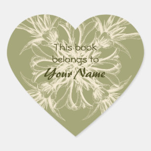 Ce Livre Appartient Aux Stickers Fleurs
