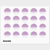 Ce Livre Appartient Aux Stickers ::Lavender Stripe (Feuille)