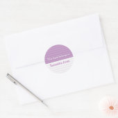 Ce Livre Appartient Aux Stickers ::Lavender Stripe (Enveloppe)