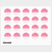 Ce Livre Appartient Aux Stickers ::Pink Stripes (Feuille)