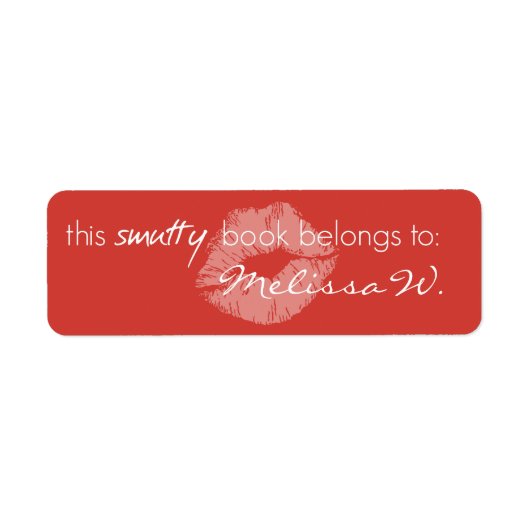 Ce Livre Smutty Appartient Au Étiquette Réservateu (Devant)