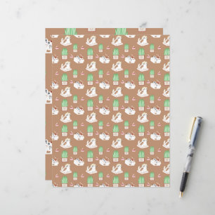 Ce Motif de vie de chat en papier scrapbooking Bro