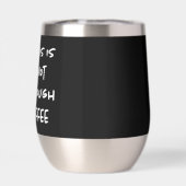 Ce n'est pas assez de café sur le noir (Arrière)