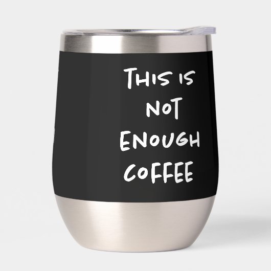 Ce n'est pas assez de café sur le noir (Gauche)