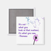 Ce n'est pas ce que vous regardez Thoreau Magnet (Recto/Verso)