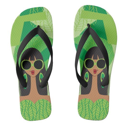 Ce n'est pas facile d'être des tongs verts (Semelle)