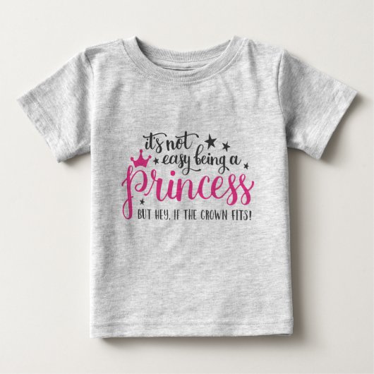 Ce N'Est Pas Facile D'Être Un T-Shirt Princesse (Devant)