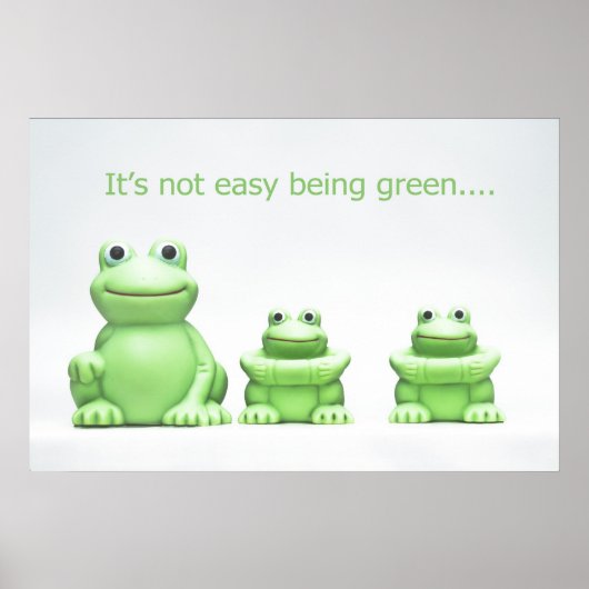 Ce n'est pas facile d'être vert POSTER (Devant)