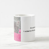 Ce n'est pas ma faute. Humour de bureau. Mug à caf (Centre)