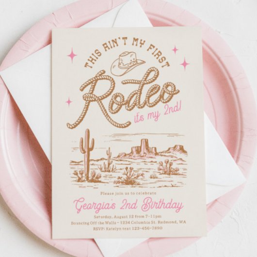 Ce n'est pas ma première invitation au Rodéo