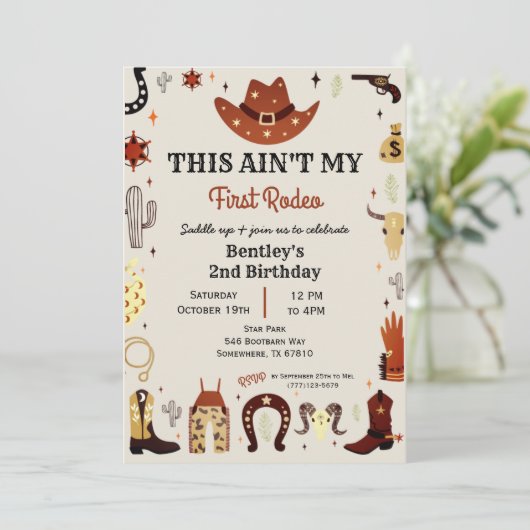 Ce n'est pas ma première invitation Rodeo Boy (Debout devant)