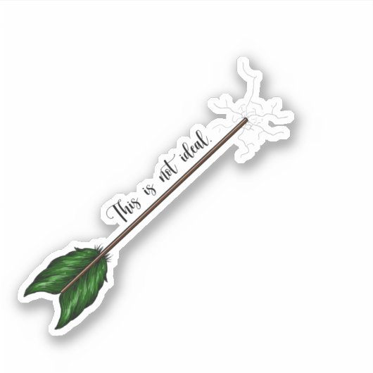 Ce n'est pas un autocollant idéal - Couleur (Devant)