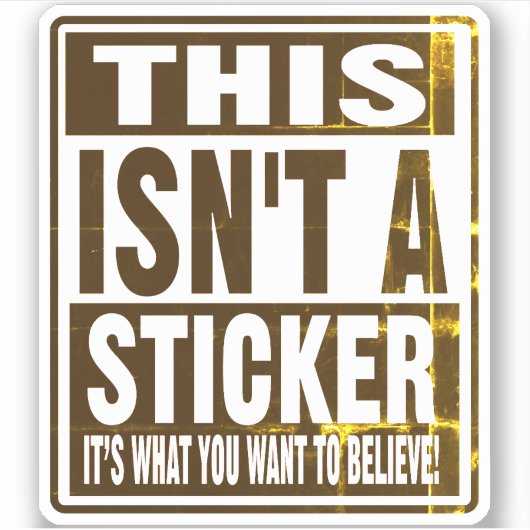 CE N'EST PAS UN STICKER ! (Devant)
