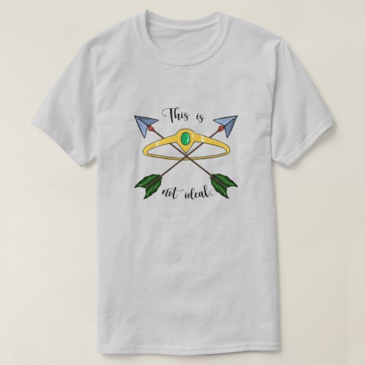 Ce n'est pas un T-shirt idéal - gris (Design devant)