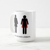 Ce n'était jamais une robe - Mug (Devant gauche)