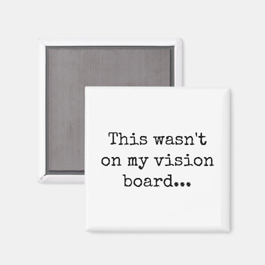 Ce n'était pas sur mon aimant de carte visuelle (Recto/Verso)