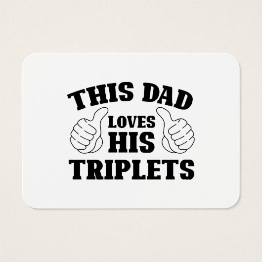 Ce papa aime ses triplés - Cadeau pour papa avec T (Devant)