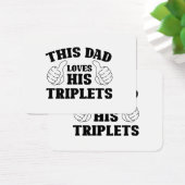 Ce papa aime ses triplés - Cadeau pour papa avec T (Bureau)
