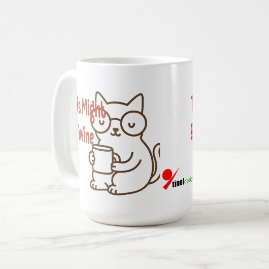 Ce Peut Être Du Vin - Édition Cat Mug (Devant gauche)