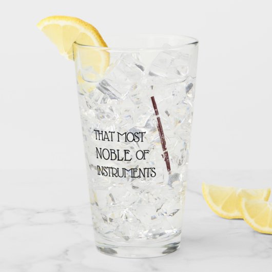 Ce plus noble des instruments - verre de basson (Devant glace)