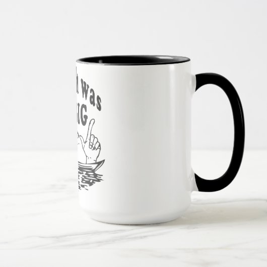 Ce poisson était si gros Mug à café drôle (Droite)