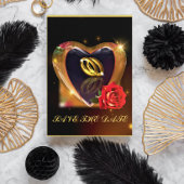 Ce que Dieu a mis ensemble Invitation (Or et Noir