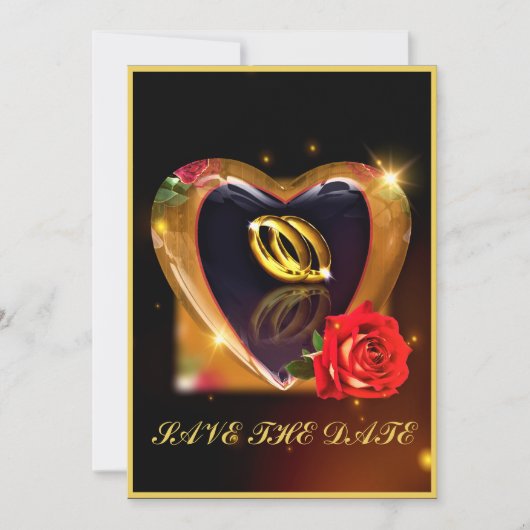 Ce que Dieu a mis ensemble Invitation (Or et Noir (Devant)