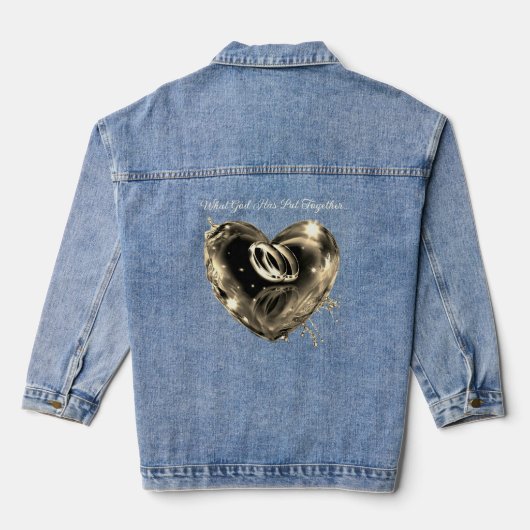 "Ce que Dieu a mis ensemble" Mariage Denim Jacket (Verso)