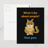 Ce que j'aime à propos des cartes de personnes (Devant / Derrière)