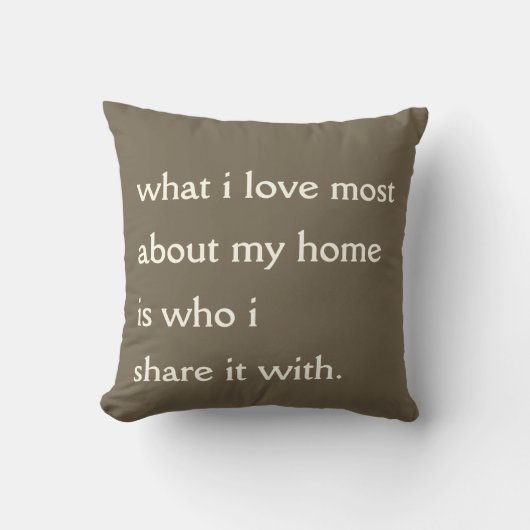 Ce que j'aime le plus Coussin (Recto)