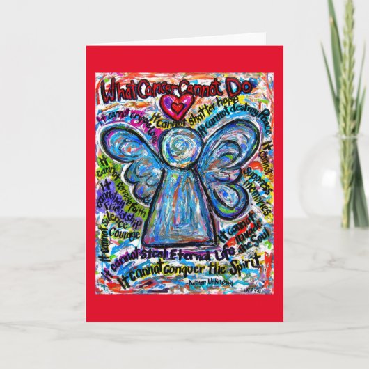 Ce que le cancer ne peut pas faire Carte de voeux (Devant)