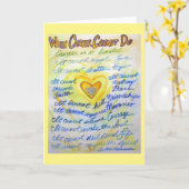 Ce que le cancer ne peut pas faire Cartes de voeux (Fleur jaune)