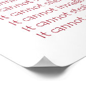 Ce que le cancer ne peut pas faire Poster Poster I (Coin)