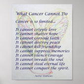Ce que le cancer ne peut pas faire Poster Poster I (Devant)