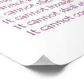 Ce que le cancer ne peut pas faire Poster Poster I (Coin)