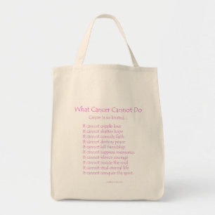 Ce que le cancer ne peut pas faire Sac fourre-tout