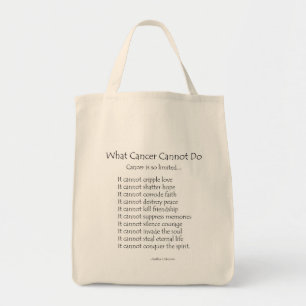Ce que le cancer ne peut pas faire Sac fourre-tout