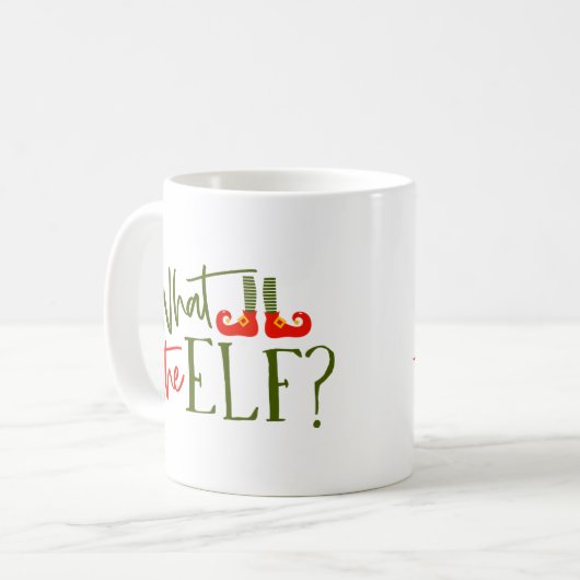 Ce que l'Elf drôle Mug de Noël (Devant gauche)