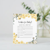 Ce que les abeilles souhaitent pour la carte bébé. (Debout devant)