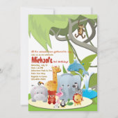 Ce que nous verrons à la Z00 Invitations de fête d (Devant)