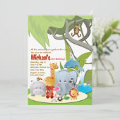 Ce que nous verrons à la Z00 Invitations de fête d (Debout devant)