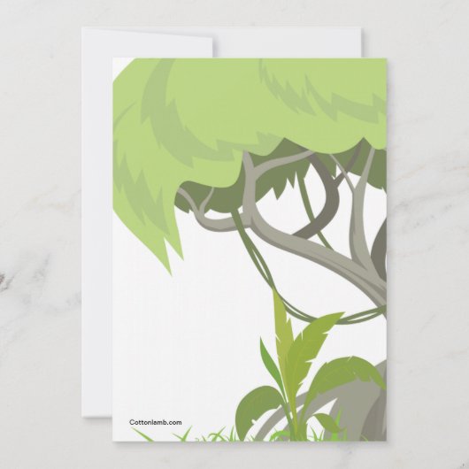 Ce que nous verrons à la Z00 Invitations de fête d (Dos)