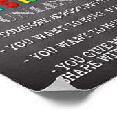 Ce que vous dites ici Reste dans ici Poster (Coin)